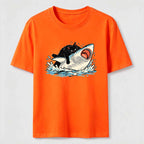 Cat Riding Shark Classic T-Shirt