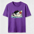 Cat Riding Shark Classic T-Shirt