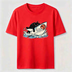 Cat Riding Shark Classic T-Shirt