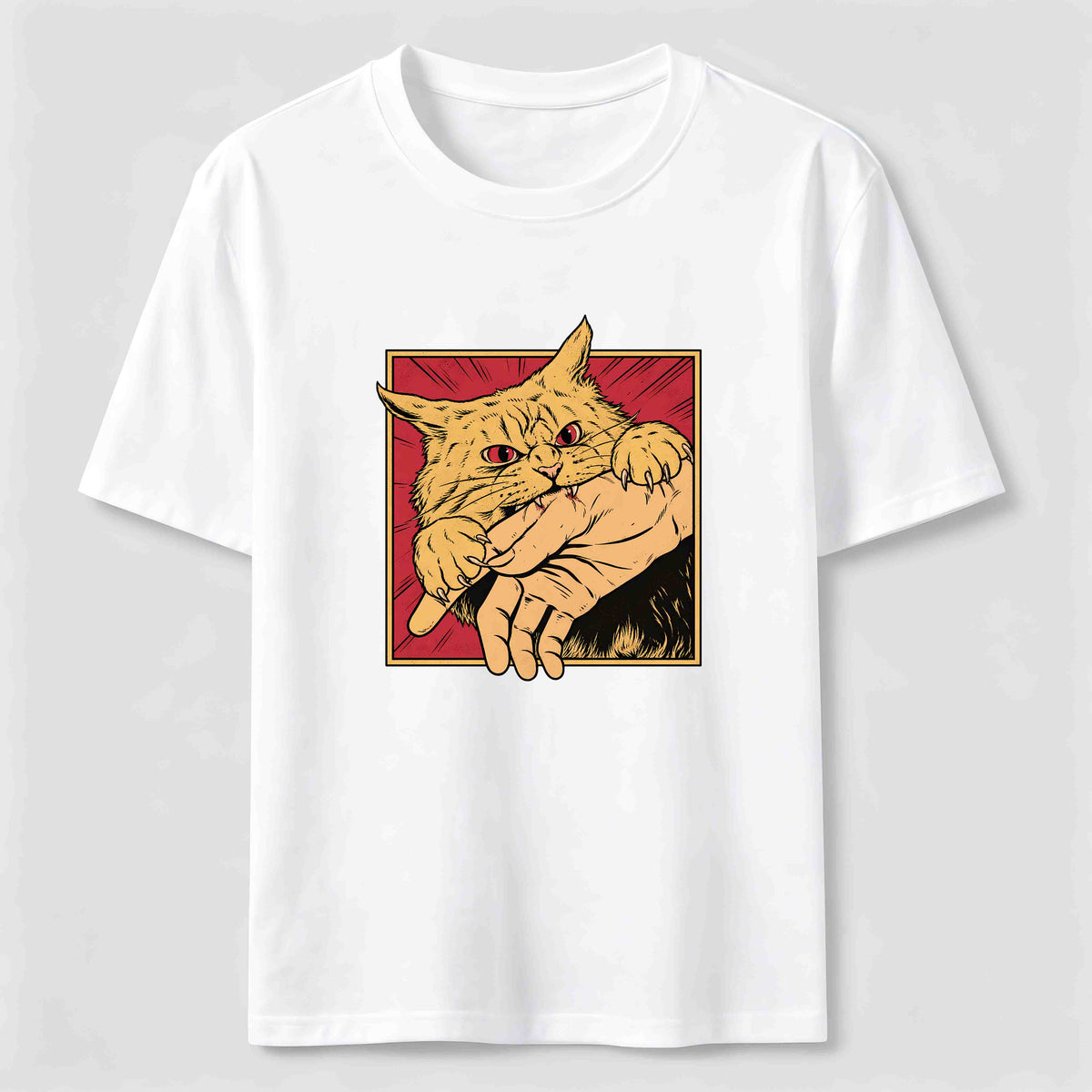 Angry Cat Grab Classic T-Shirt
