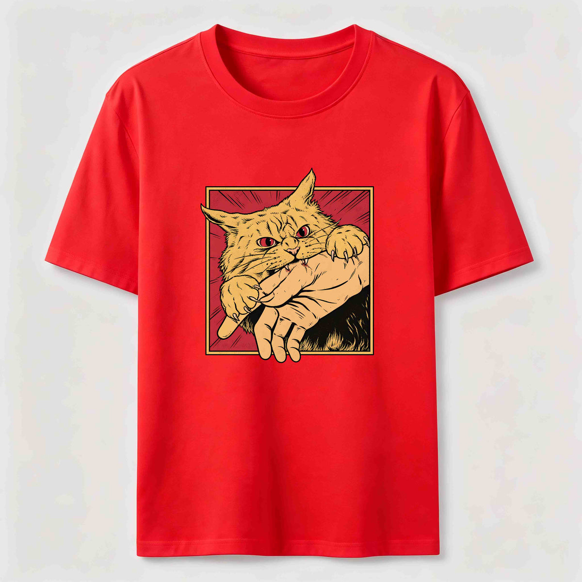 Angry Cat Grab Classic T-Shirt