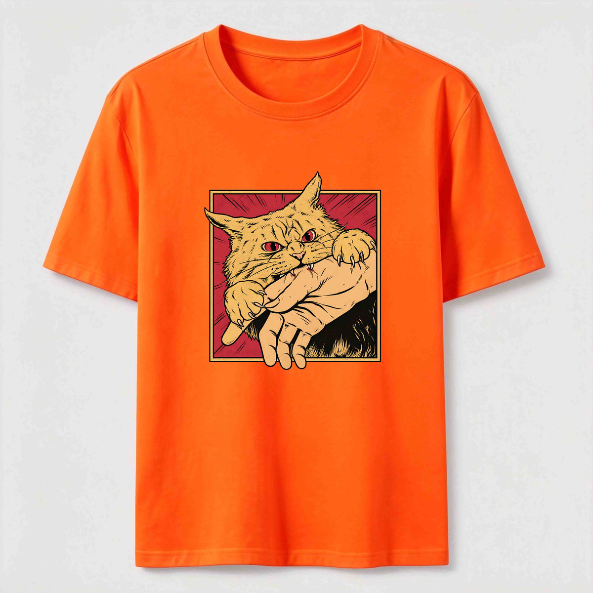 Angry Cat Grab Classic T-Shirt