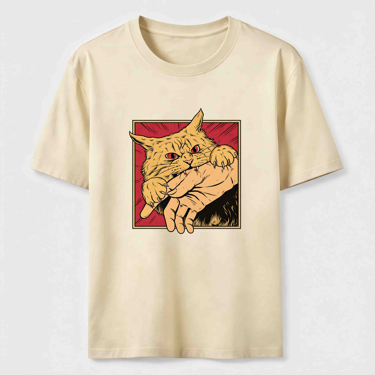 Angry Cat Grab Classic T-Shirt