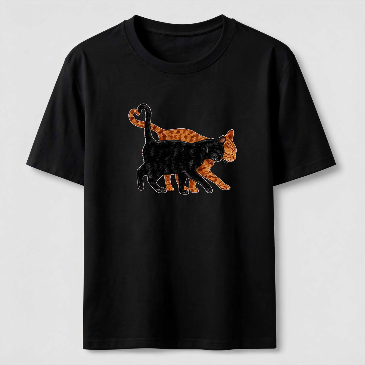 Cat Tail Forming A Heart Shape Classic T-Shirt