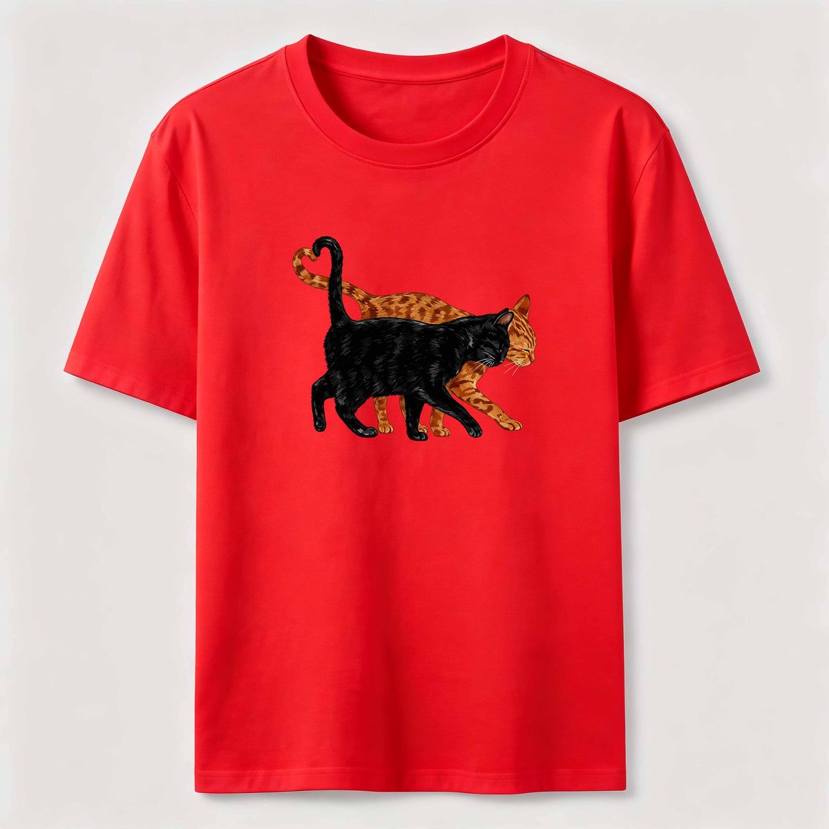 Cat Tail Forming A Heart Shape Classic T-Shirt