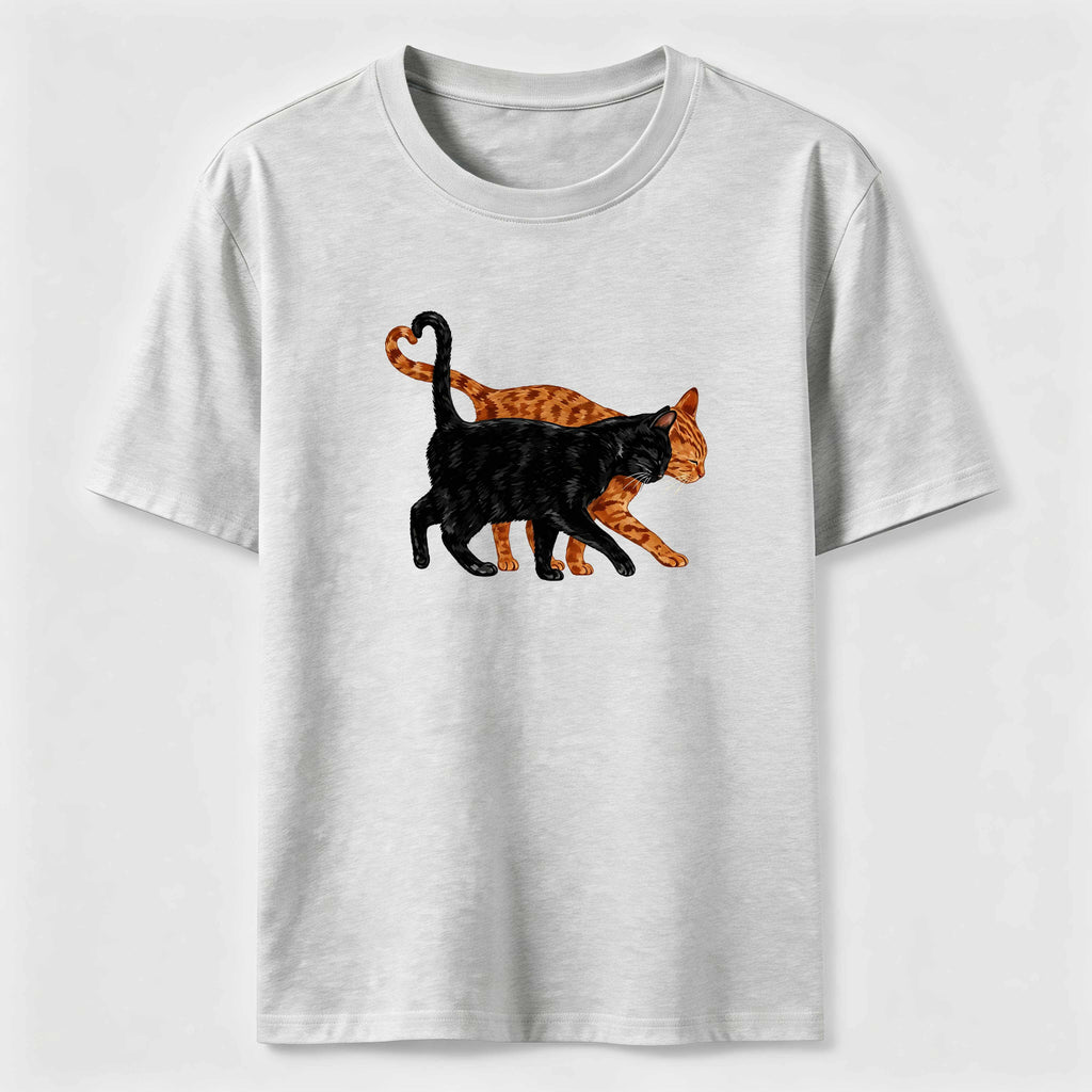 Cat Tail Forming A Heart Shape Classic T-Shirt