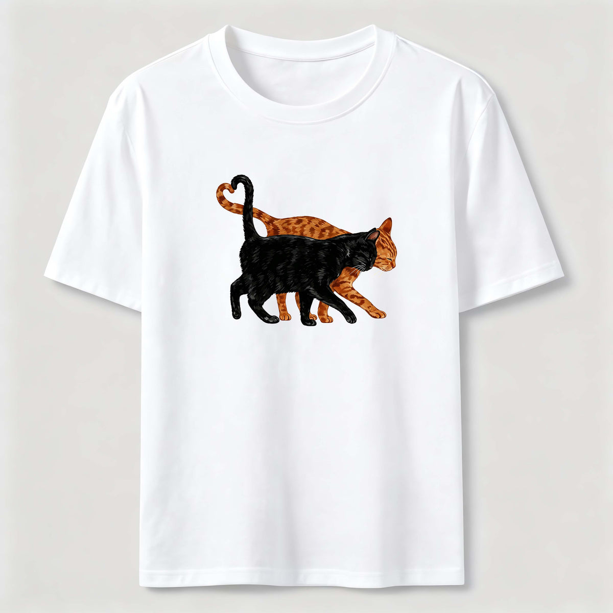 Cat Tail Forming A Heart Shape Classic T-Shirt