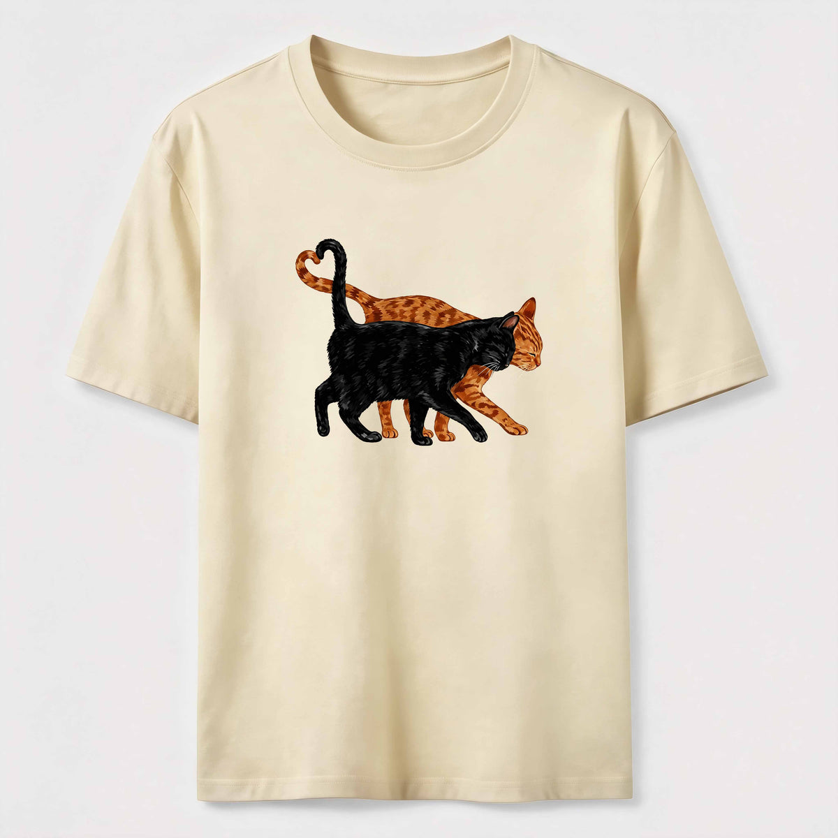 Cat Tail Forming A Heart Shape Classic T-Shirt