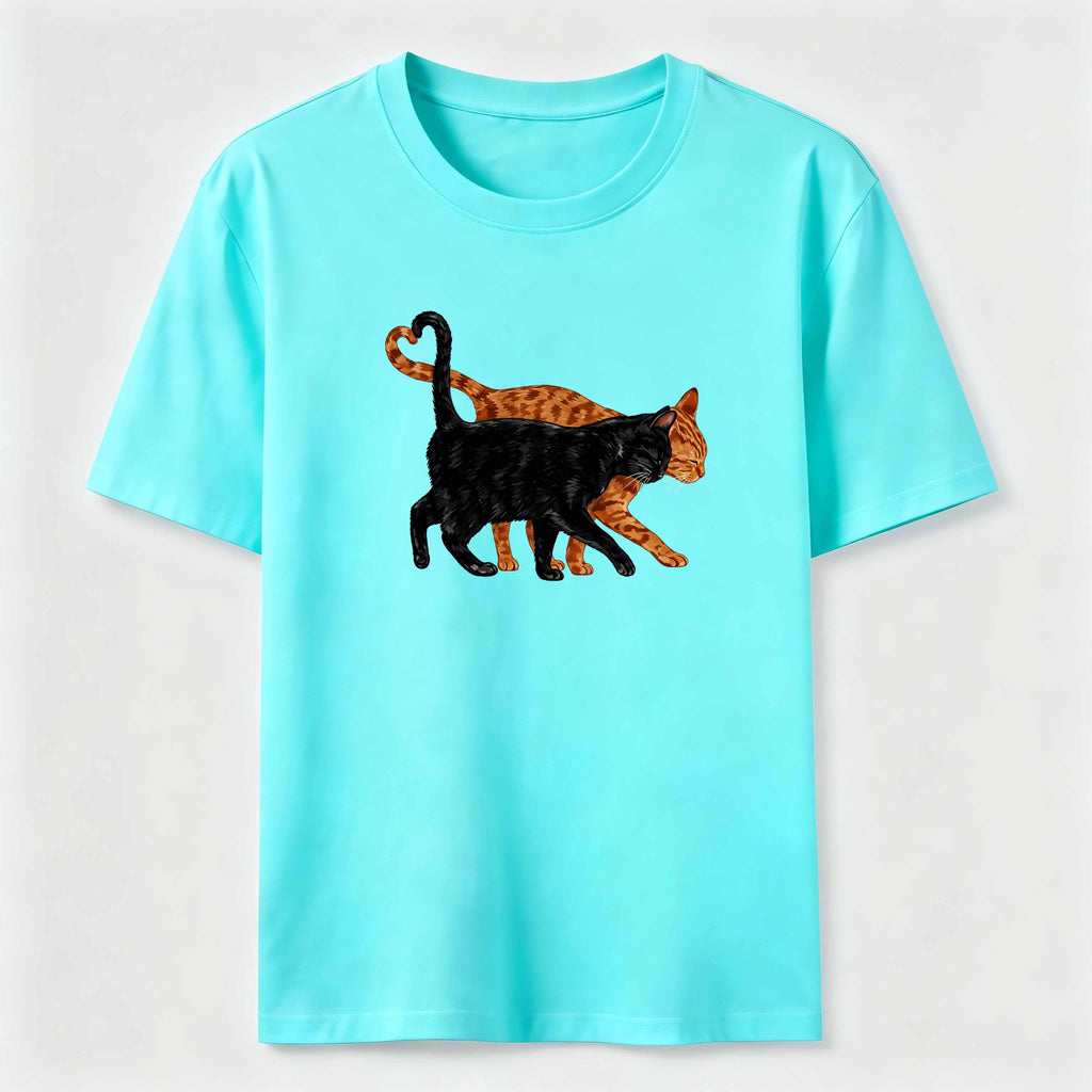 Cat Tail Forming A Heart Shape Classic T-Shirt