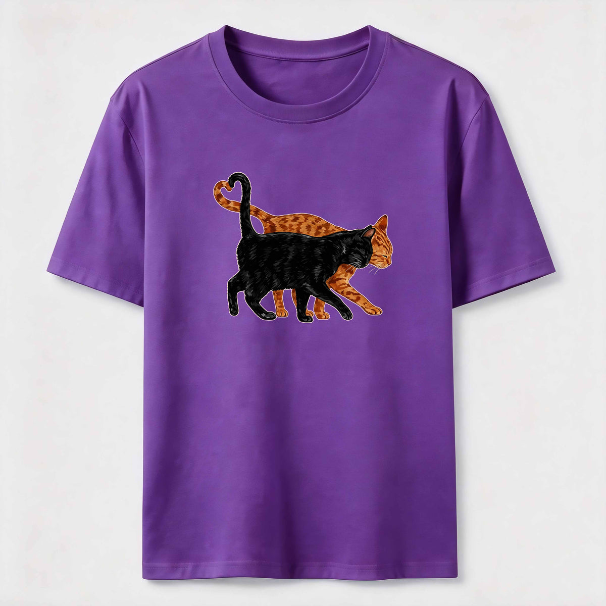 Cat Tail Forming A Heart Shape Classic T-Shirt