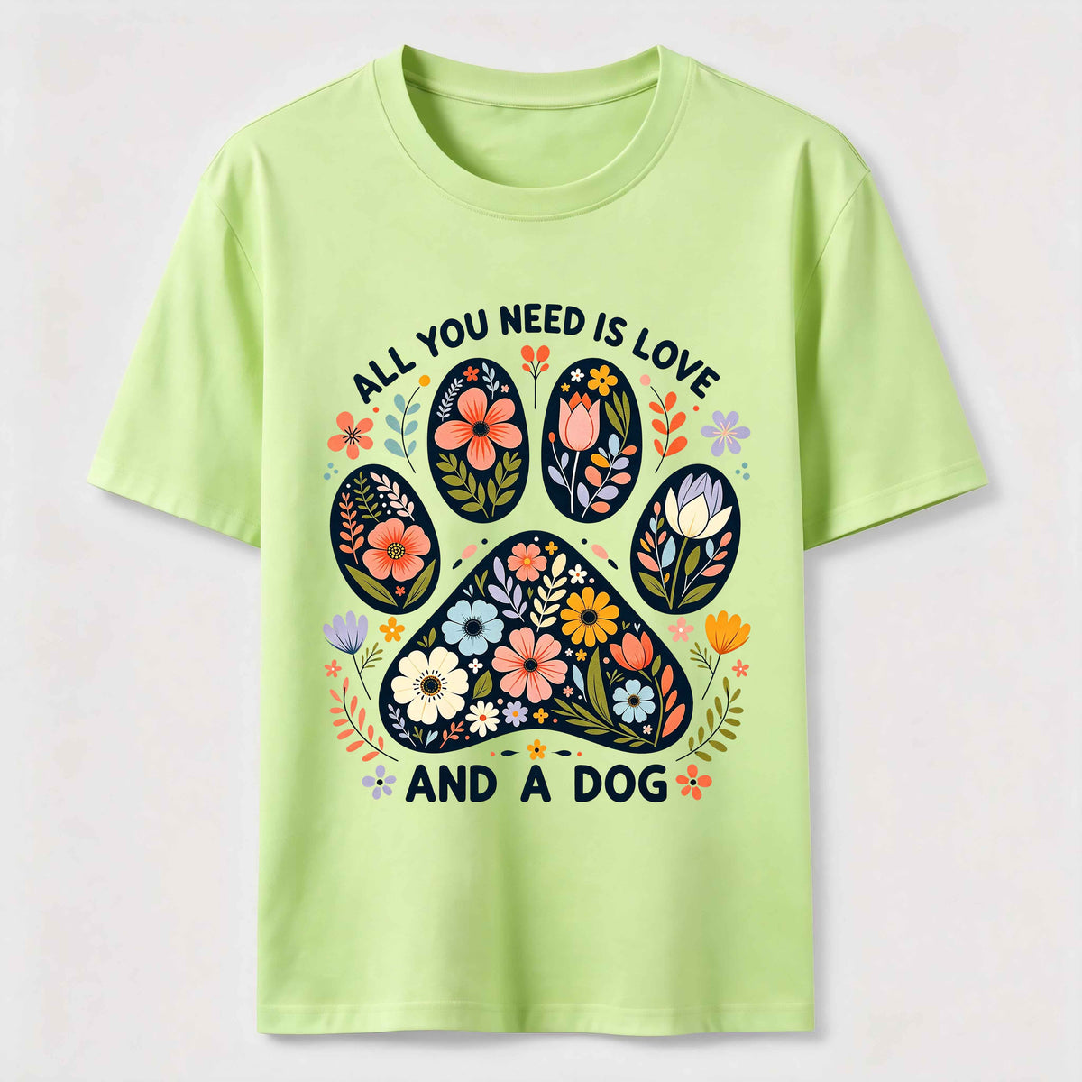 Floral Paw Love Classic T-Shirt