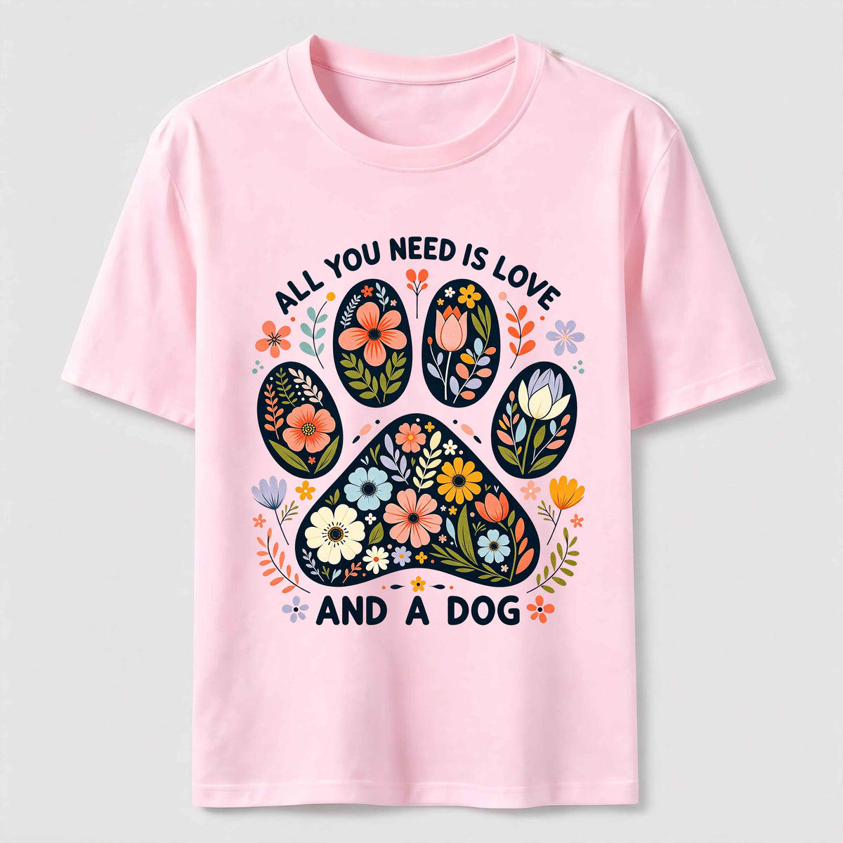 Floral Paw Love Classic T-Shirt