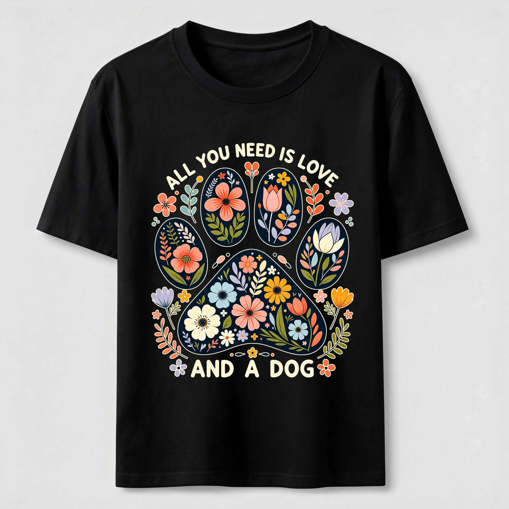 Floral Paw Love Classic T-Shirt