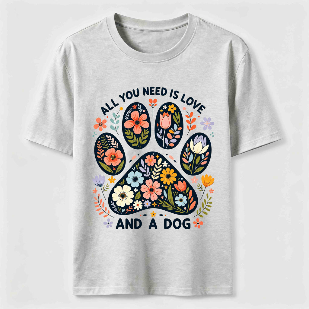 Floral Paw Love Classic T-Shirt