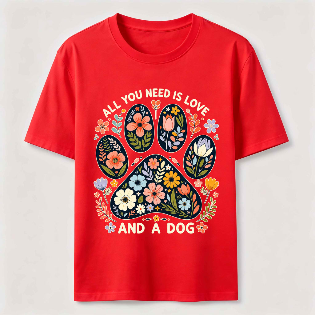 Floral Paw Love Classic T-Shirt
