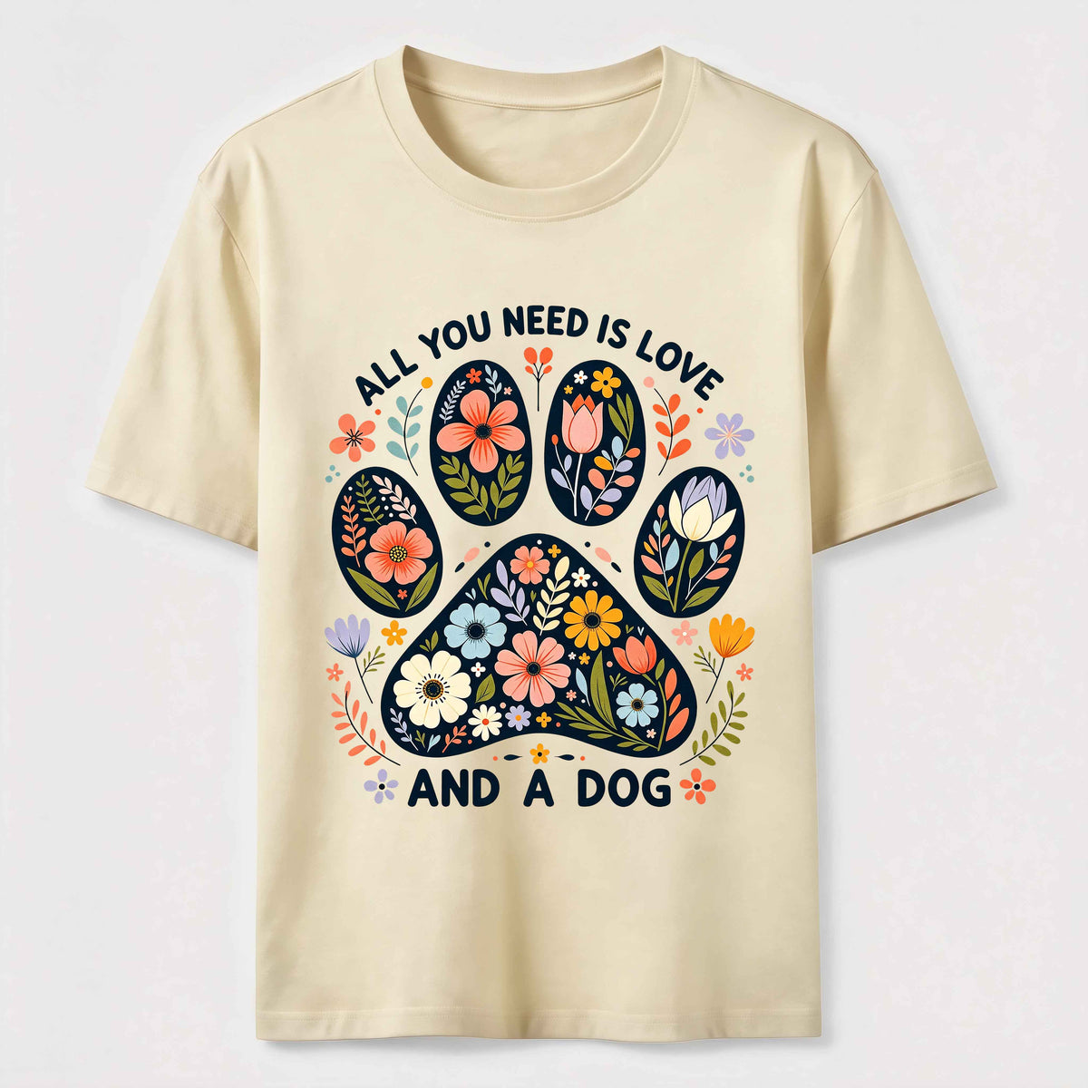 Floral Paw Love Classic T-Shirt