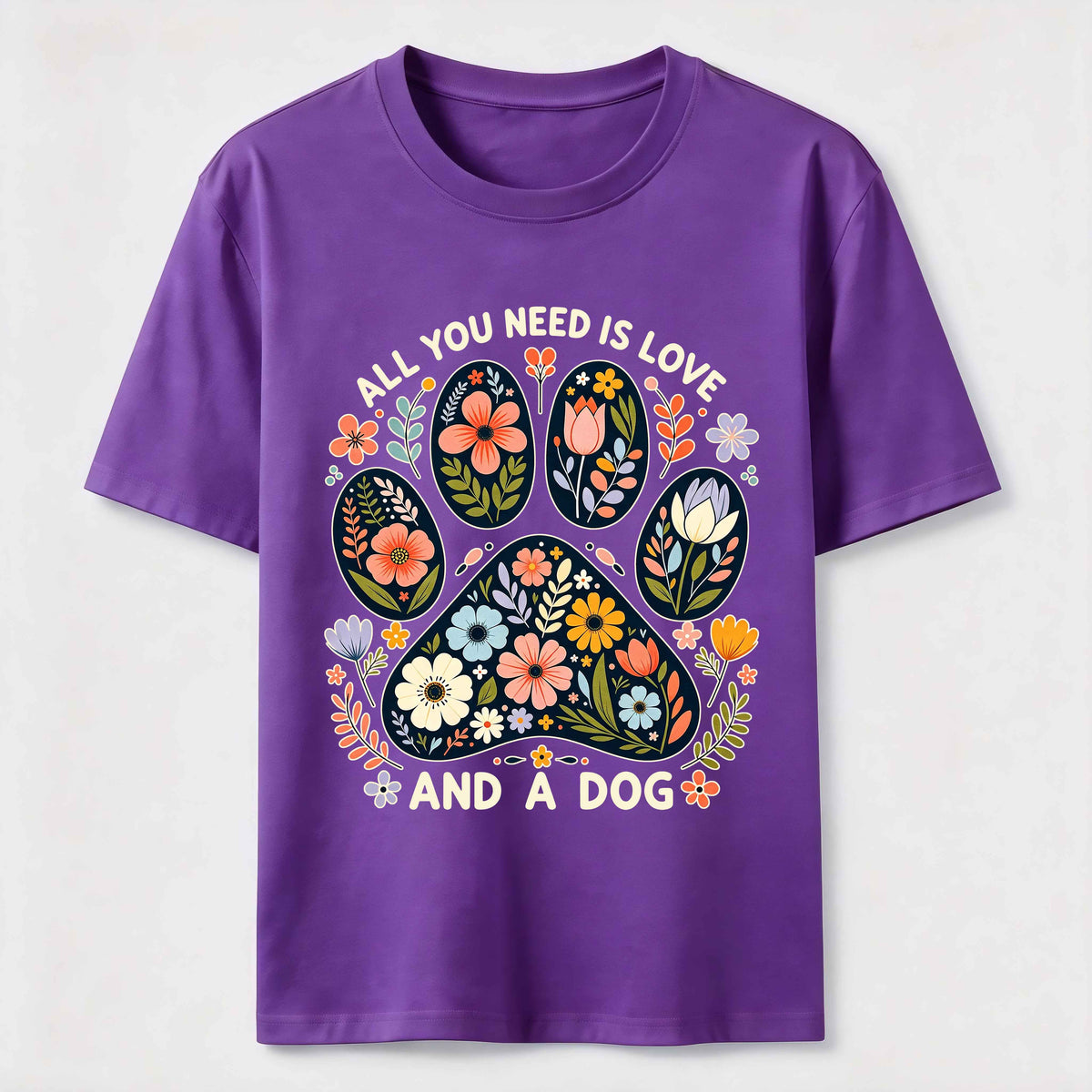 Floral Paw Love Classic T-Shirt