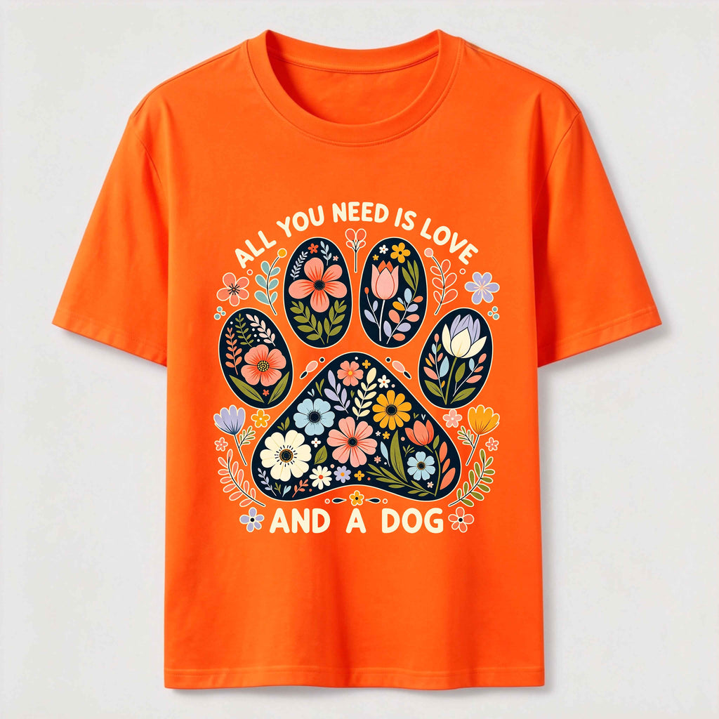 Floral Paw Love Classic T-Shirt