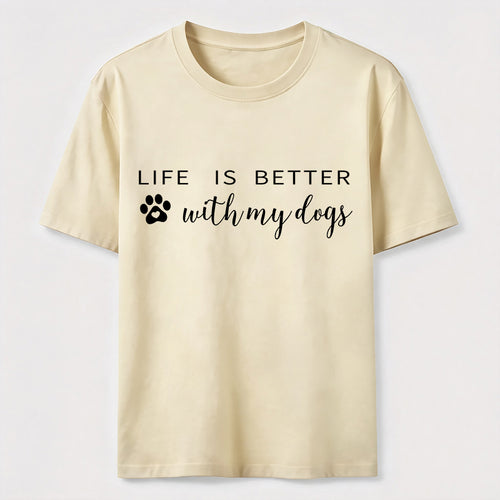 Better With Dogs Classic T-Shirt