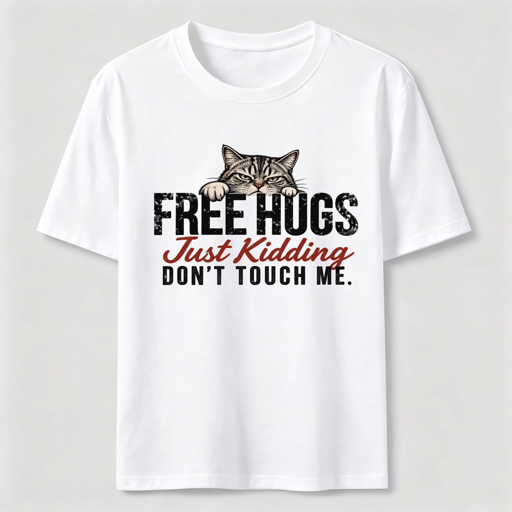 Free Hugs Just Kidding Don't Touch Me Classic T-Shirt