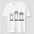 Rock Paper Scissors Cat Classic T-Shirt
