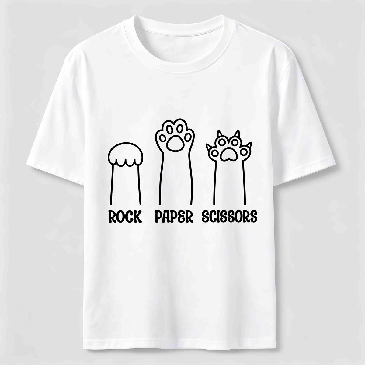 Rock Paper Scissors Cat Classic T-Shirt