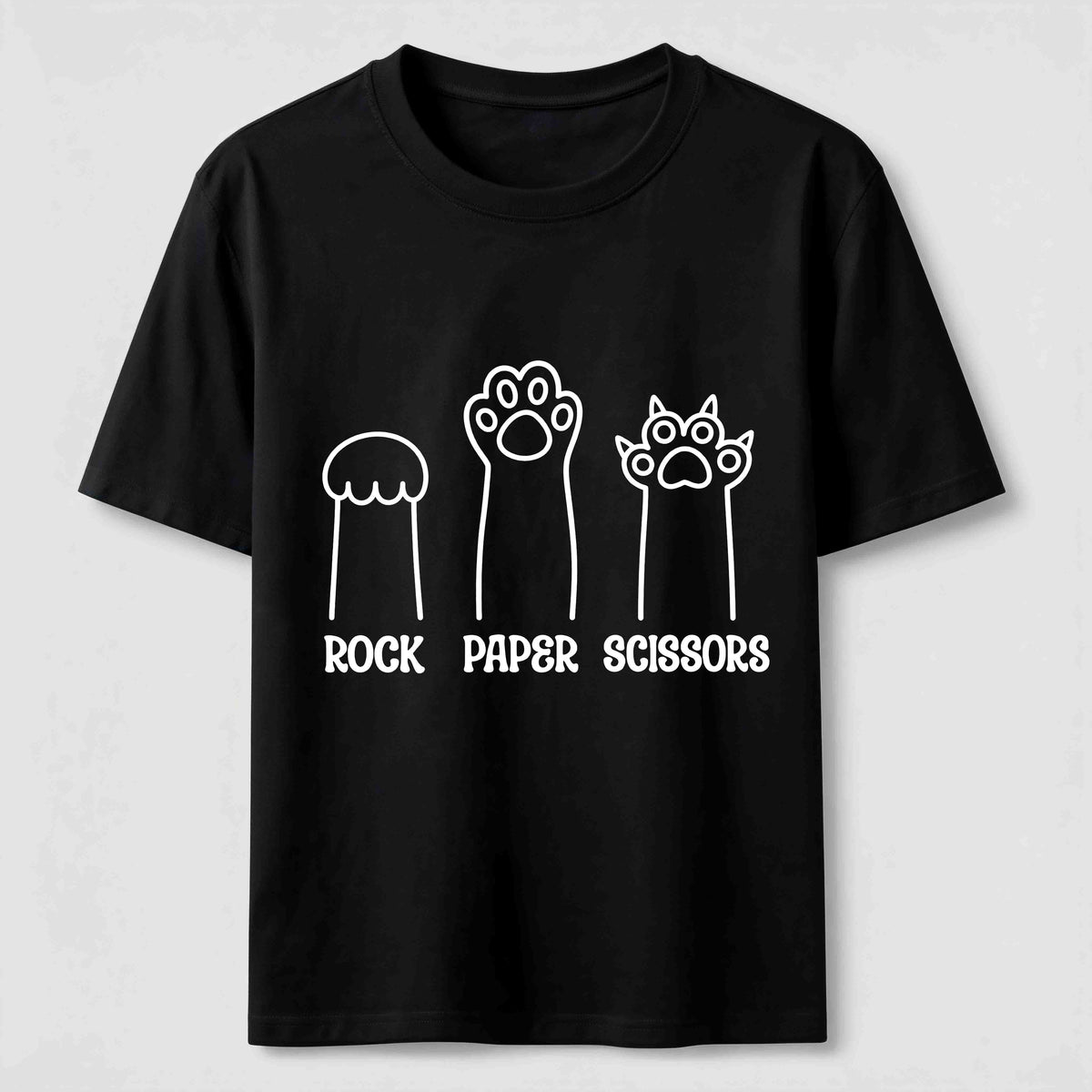 Rock Paper Scissors Cat Classic T-Shirt