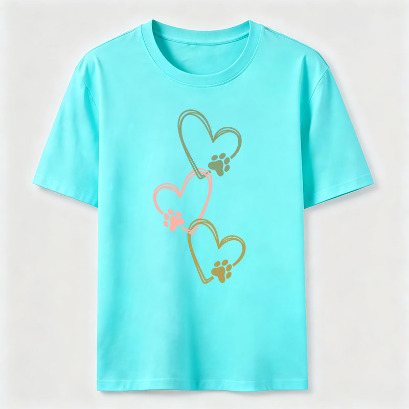 Three Hearts Three Paws Classic T-Shirt