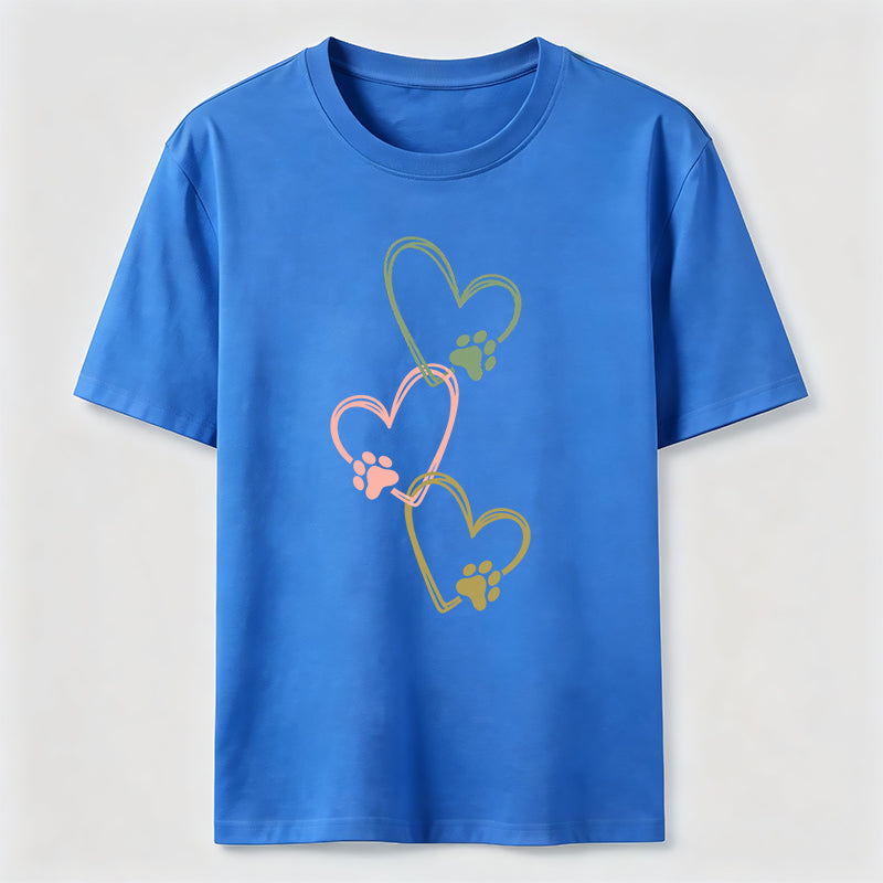 Three Hearts Three Paws Classic T-Shirt