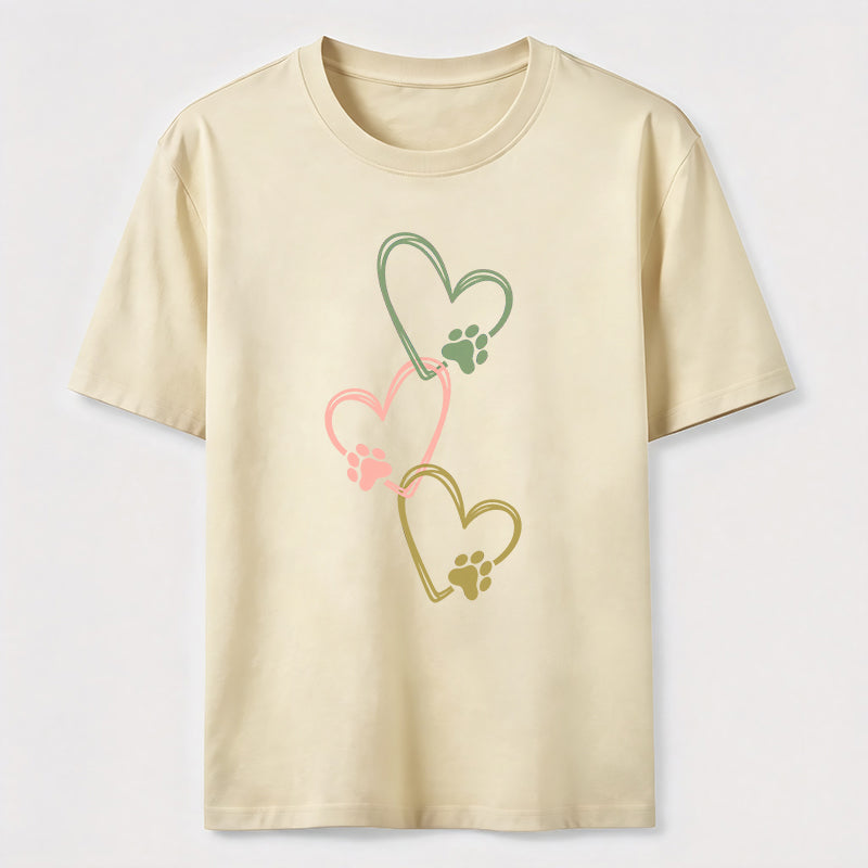 Three Hearts Three Paws Classic T-Shirt