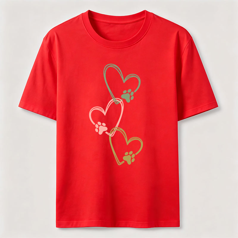 Three Hearts Three Paws Classic T-Shirt