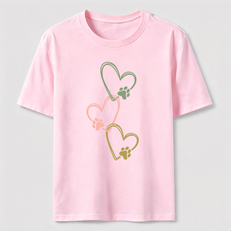 Three Hearts Three Paws Classic T-Shirt