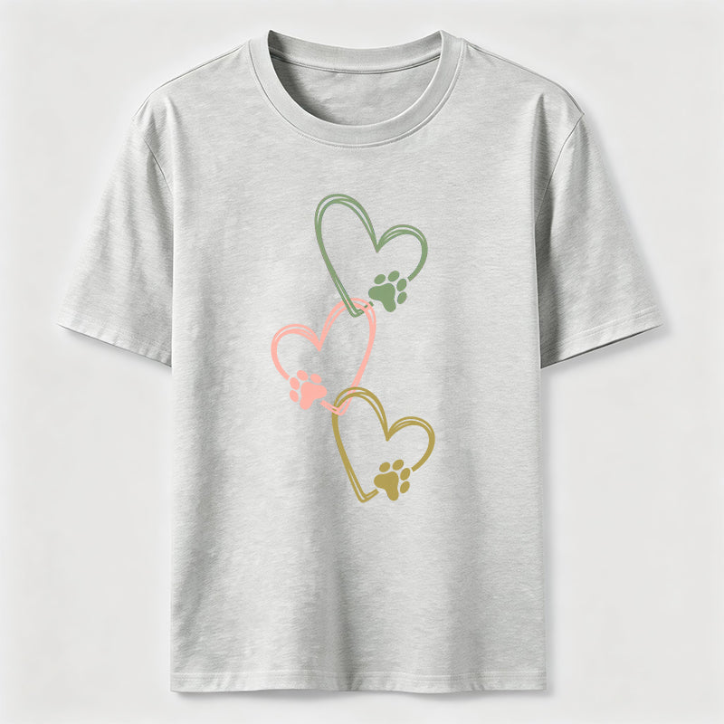 Three Hearts Three Paws Classic T-Shirt