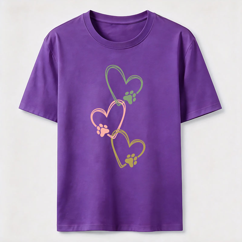 Three Hearts Three Paws Classic T-Shirt