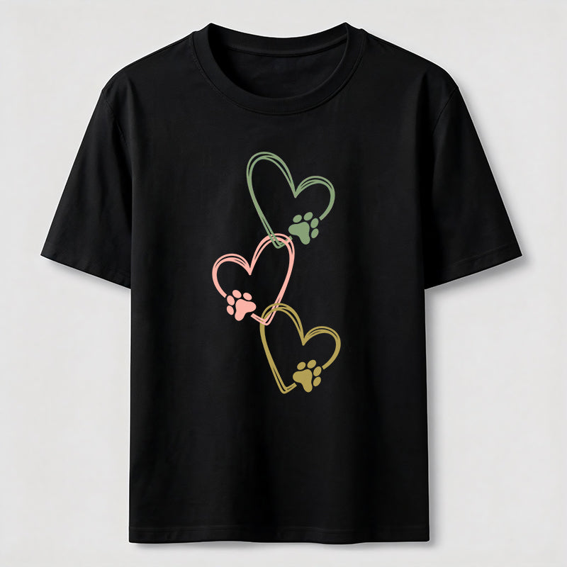 Three Hearts Three Paws Classic T-Shirt