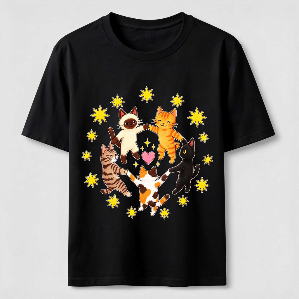Cats Holding Paws Classic T-Shirt