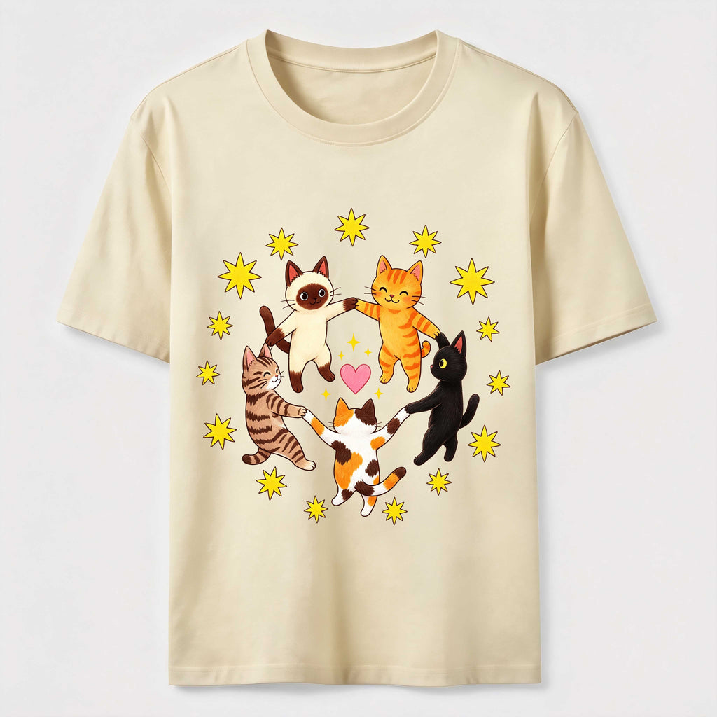 Cats Holding Paws Classic T-Shirt