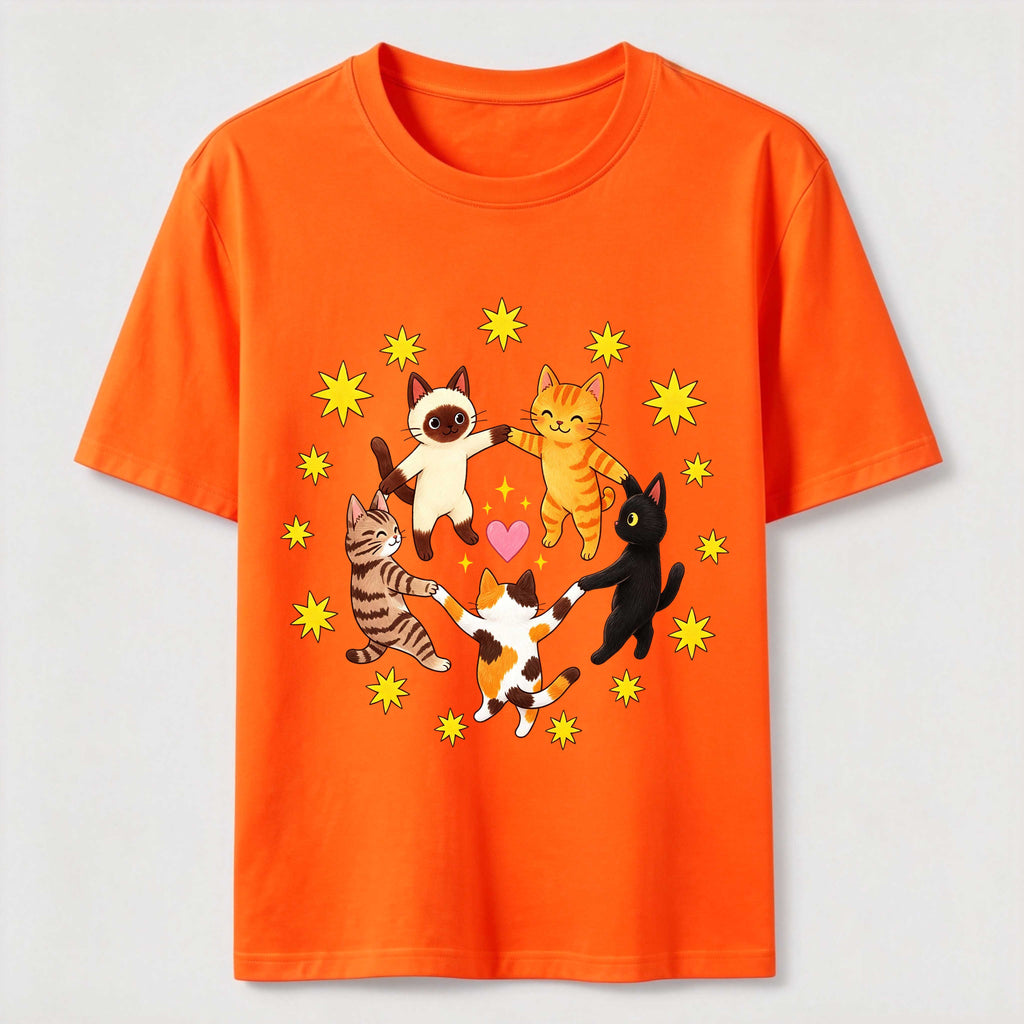 Cats Holding Paws Classic T-Shirt