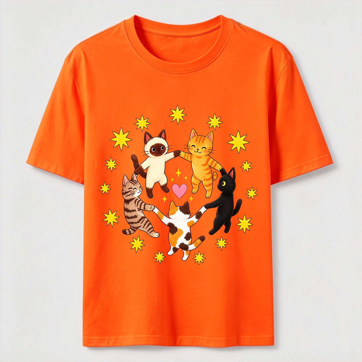 Cats Holding Paws Classic T-Shirt