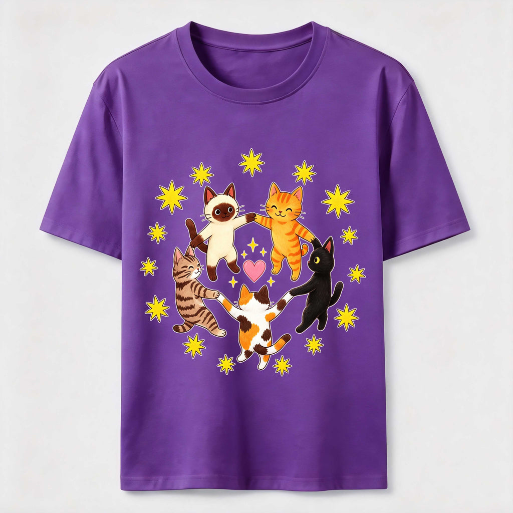 Cats Holding Paws Classic T-Shirt