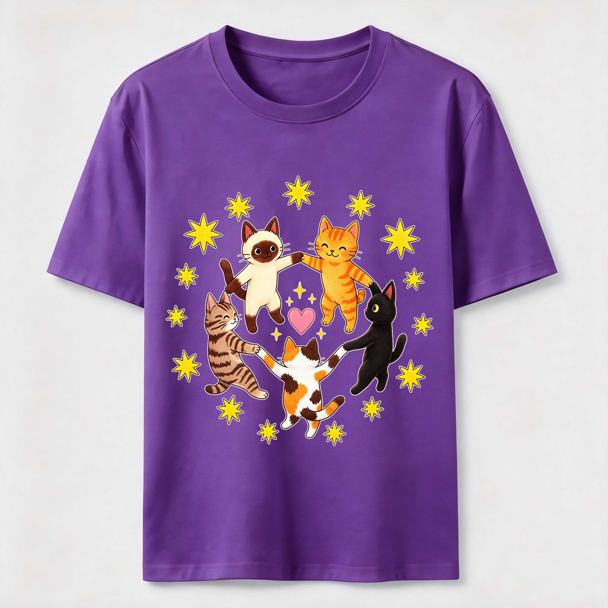Cats Holding Paws Classic T-Shirt
