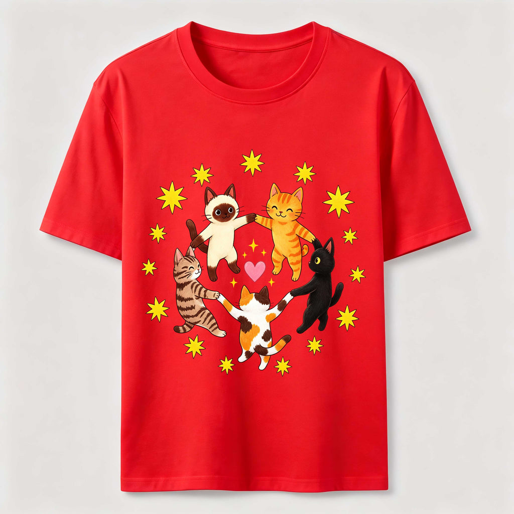 Cats Holding Paws Classic T-Shirt