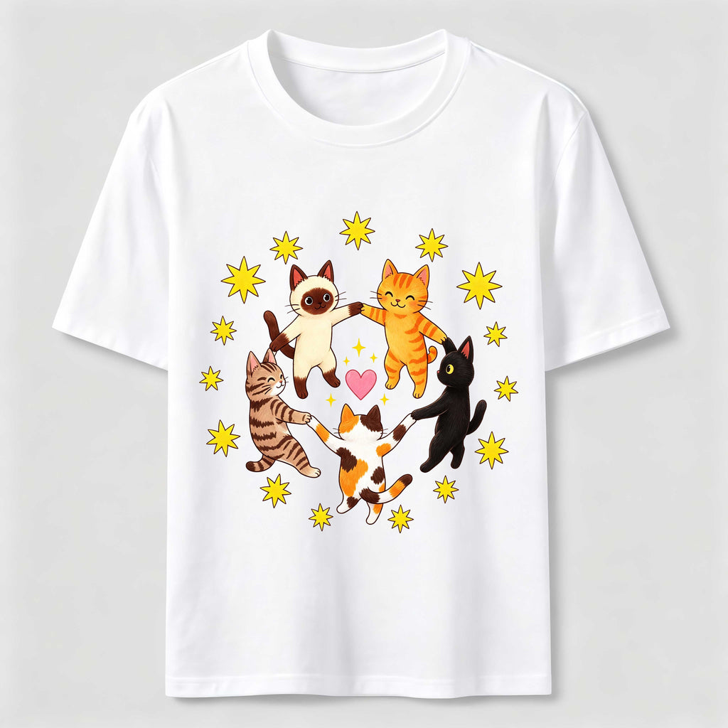 Cats Holding Paws Classic T-Shirt