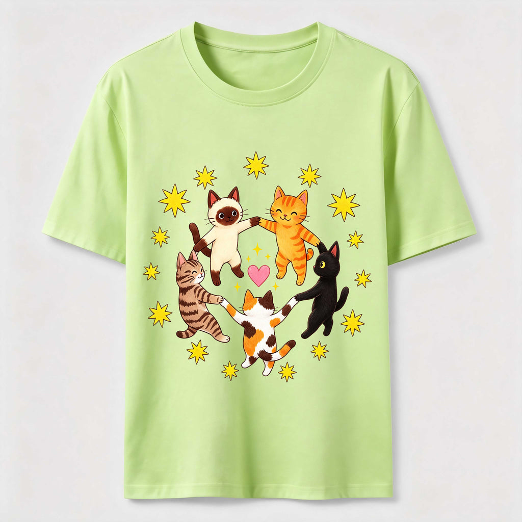 Cats Holding Paws Classic T-Shirt