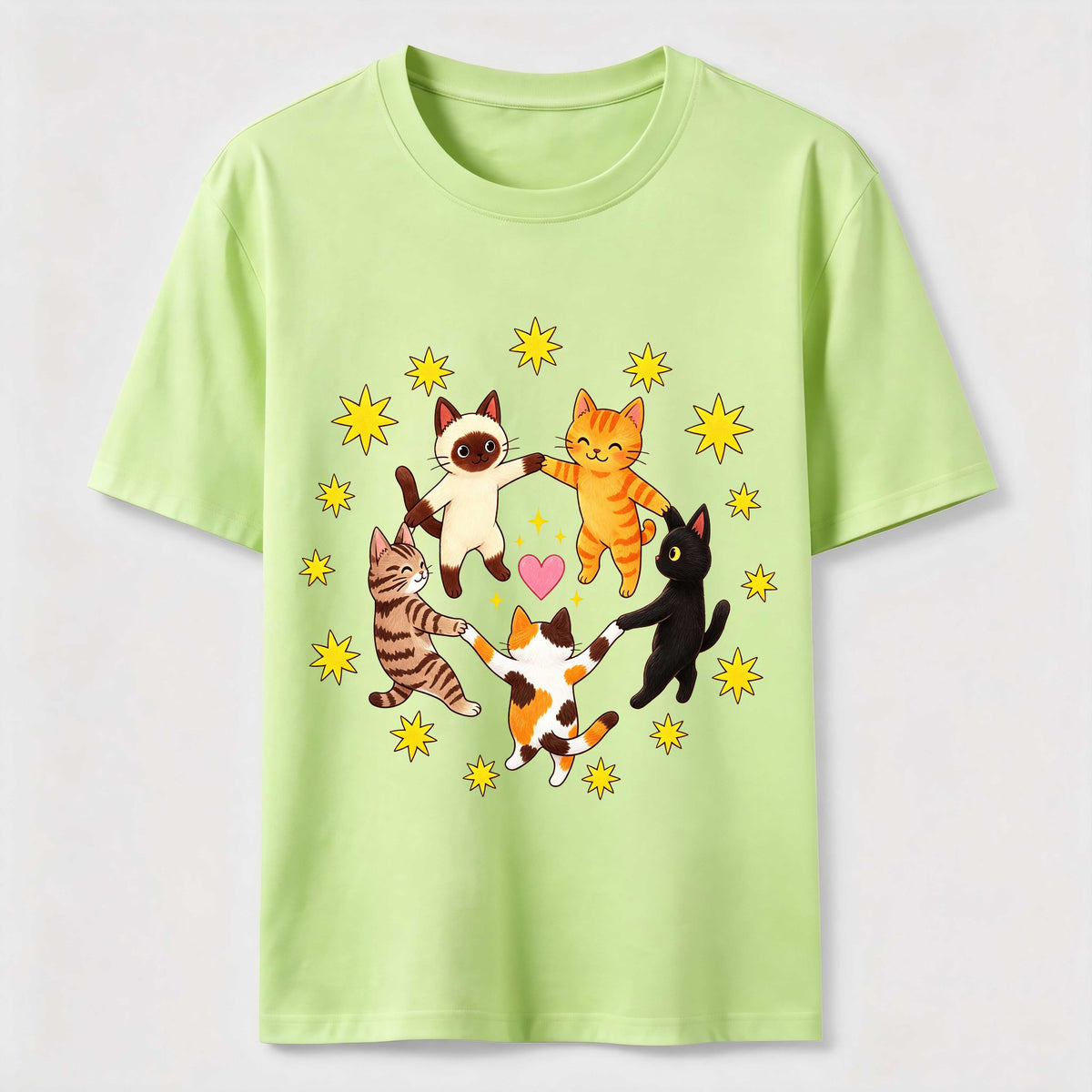 Cats Holding Paws Classic T-Shirt