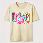 Checkered Dog Mom Paw Classic T-Shirt