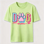 Checkered Dog Mom Paw Classic T-Shirt
