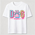 Checkered Dog Mom Paw Classic T-Shirt
