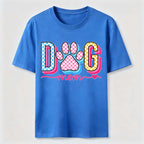 Checkered Dog Mom Paw Classic T-Shirt