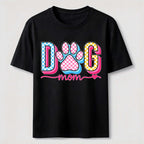 Checkered Dog Mom Paw Classic T-Shirt